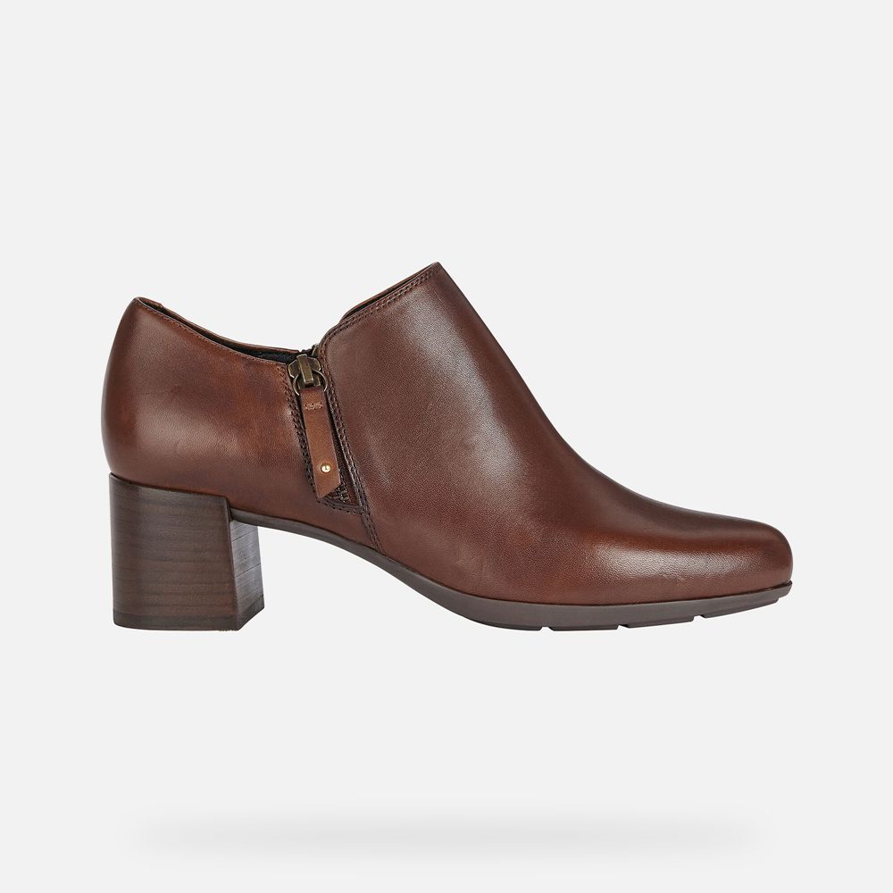 Geox Bayan Topuklar Kahverengi - New Annya Mid - DGP-274638